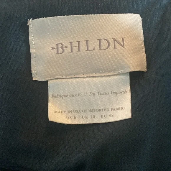 BHLDN green long dress with slit - Picture 7 of 9